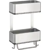 IDesign Support de Douche Argent iDesign Affix Metro Ultra