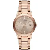 Burberry Montre The City pour femme, or rose