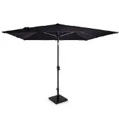 Vonroc Parasol Rosolina Anthracite/noir 280x280cm – Premium Haute qualité parasol | Incl. Pied de parasol