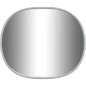 vidaXL Miroir mural Argenté 30x25 cm