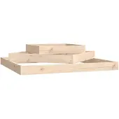 vidaXL Jardinière 112x112x27 cm Bois massif de pin