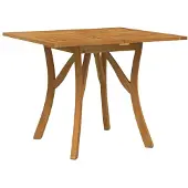 vidaXL Table de jardin 85x85x75 cm bois massif acacia