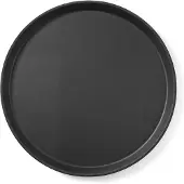 Multi Plateau surface antidérapante en caoutchouc, rond, ø : 405 mm, noir