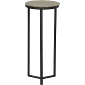 Light & Living colonne Retiro noir mat avec bronze antique brut - Ø35x81 cm