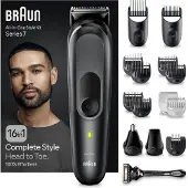 Braun Tondeuse multi-usages 16en1 rechargeable étanche - - MGK7470 - multigroomer series 7