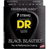 Dr Strings Black Beauties BKE7-10 Cordes pour guitares électriques