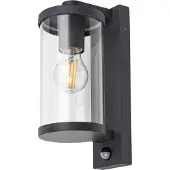 Rabalux Luminaire de façade anthracite avec détecteur de mouvement Silistra pour ampoule E27 7892