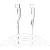 Accezz Câble USB-C vers USB-C - 2 mètres - Blanc