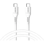 Accezz Câble USB-C vers USB-C - 1 mètre - Blanc