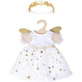 Heless Robe de poupée ange avec étoiles