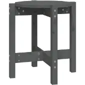 vidaXL Table basse Gris Ø 42,5x45 cm Pin massif