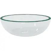 vidaXL Lavabo en verre trempé 35x12 cm Transparent