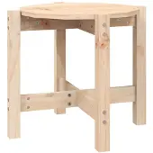 vidaXL Table basse Ø 52,5x45 cm pin massif