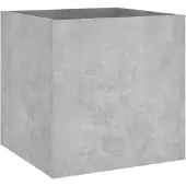 vidaXL Jardinière gris béton 40x40x40 cm Bois composite