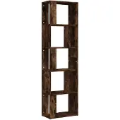 vidaXL Bibliothèque Chêne fumé 45x24x160 cm Bois d'ingénierie
