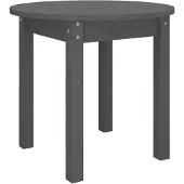 vidaXL Table basse Gris Ø 45x40 cm Pin massif