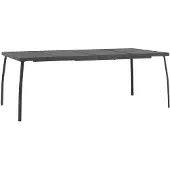 vidaXL Table de jardin anthracite 200x100x72 cm Grille en acier