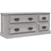 vidaXL Armoire TV Gris Sonoma 100x35,5x45 cm Bois composite