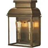 Elstead Lighting Old Bailey Applique murale extérieure E27 double laiton vieilli IP44 (E27, IP44)