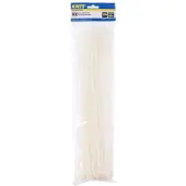 Kinzo Cable Ties - 100 pièces - 4.8 x 400 MM - Blanc