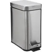 5 Five Rectangle Bin, Poubelle, Argent
