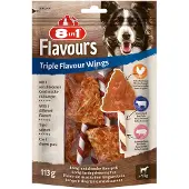 8In1 Triple Flavour ailes de poulet pour chien