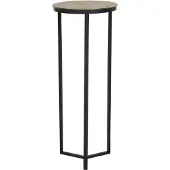 Light & Living colonne Retiro noir mat avec bronze antique brut - Ø40x101 cm