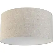 QAZQA Abat-jour en tissu gris clair rond 50/50/25