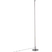 QAZQA Lampadaire moderne chromé avec LED à 3 niveaux de luminosité - Line-up
