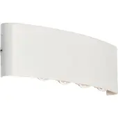 QAZQA Applique murale d'extérieur blanche avec LED 10 lumières IP54 - Silly