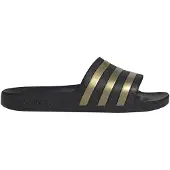 Adidas Mule 'Adilette Aqua' citron vert / noir