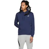 Nike Sweat-shirt 'Club Fleece' bleu foncé / blanc