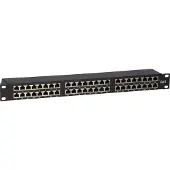 Dsit Patchpanel 1U 48 ports Cat 5e FTP 483 mm x 103 mm x 44 mm (LxPxH) 19 p