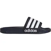 Adidas Mule 'Adilette' bleu foncé / blanc