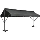 vidaXL Store autoportant 500x300 cm Anthracite