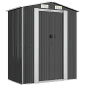 vidaXL Abri de jardin anthracite 192x108x223 cm Acier galvanisé