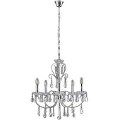 LUCANDE Lustres , Solveig, dimmable, Métallique, Salon / séjour, Cristal, Ancien
