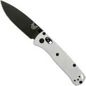 Benchmade Couteau pliant Mini Bugout S30V Black Cerakote, white grivory
