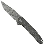 CIVIVI Couteau pliant Mini Sandbar Damascus, black micarta