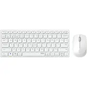 Rapoo 9600M Combo Sans fil multimode, QWERTY US - Blanc