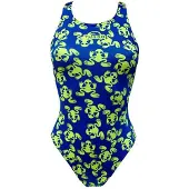 Turbo Ranitas Flour 2015 Swimsuit Jaune,Bleu M Femme