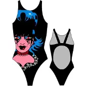 Turbo Gothic Swimsuit Noir 5XL Femme