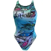 Turbo Brave Swimsuit Bleu 3XL Femme