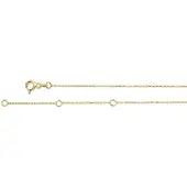 Jackie Gold Chaine Medina Amethyst en or jaune 14 carats
