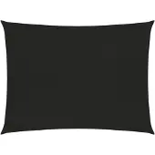 vidaXL Voile d'ombrage 160 g/m² Noir 5x6 m PEHD