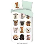 Bonjour les enfants Housse couette enfant YOUNG A 140x200/220 cm Multicolore