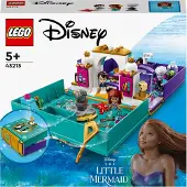 LEGO Disney Princesse La Petite Sirène livre des contes jouet à construire pour enfants, filles et garçons dès 5 ans avec micro-poupées d'Ariel et du Prince Éric, film 223 43213