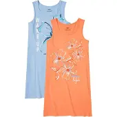 Bonprix Lot de 2 chemises de nuit en coton