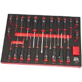 AOK - Jeu de tournevis professionnel 55 pièces avec insert en mousse