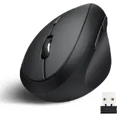 Perixx PERIMICE-719 - Taille S - Souris - ergonomique - pour droitiers - optique - 6 boutons - sans fil - 2.4 GHz - récepteur sans fil (USB) - noir